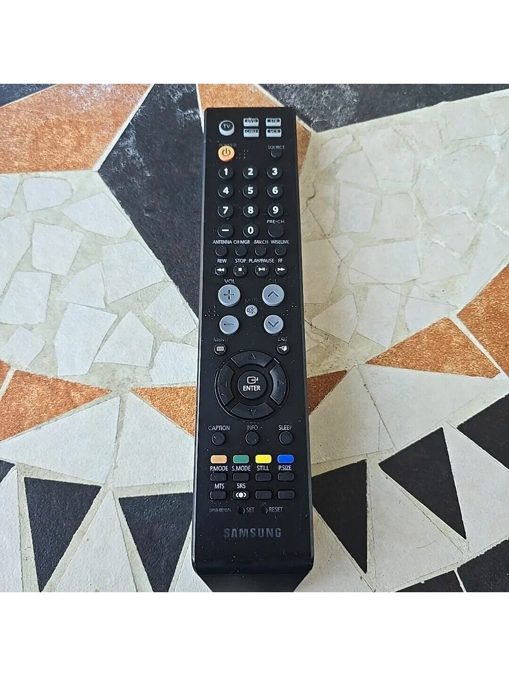 Samsung Replacement TV Remote Control Model Number BP59-00107A Black